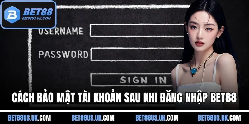 Cách bảo mật tài khoản sau khi đăng nhập BET88